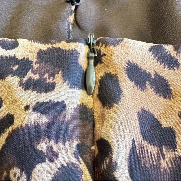 Victor Costa Cheetah Leopard Animal Print Halter Dress Size 6 NEW - Picture 10 of 16